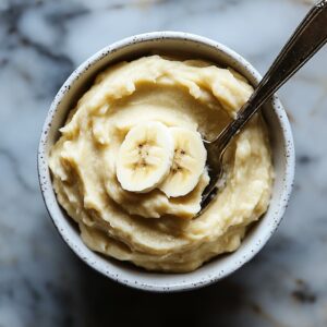 Mashing ripe bananas in a bowl until smooth for banana bread batter