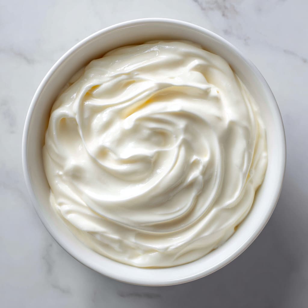 greek yogurt base in a white bowl